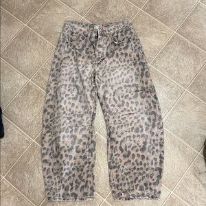 We The Free Leopard Print Jeans